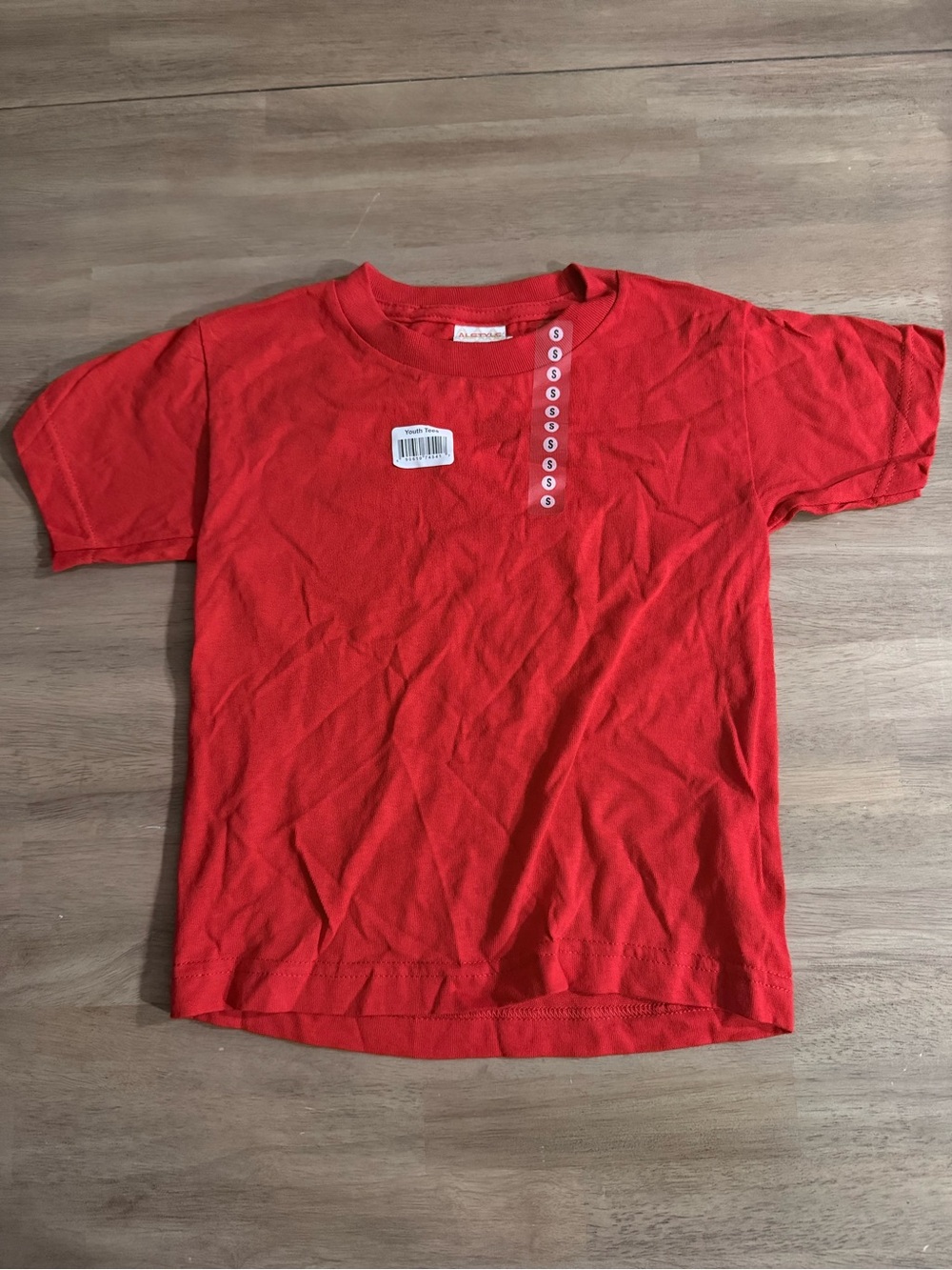 Alstyle Red Short Sleeve Kids Tee